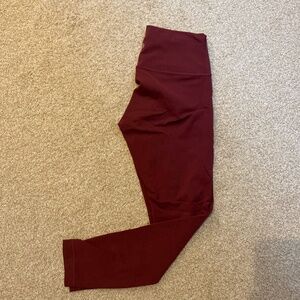 Lululemon Wunder Train 25”, size 8, burgundy